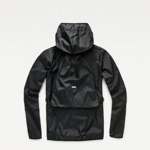 G Star RAW Mens Rain Jacket Strett Hooded Gym Bag Black XL